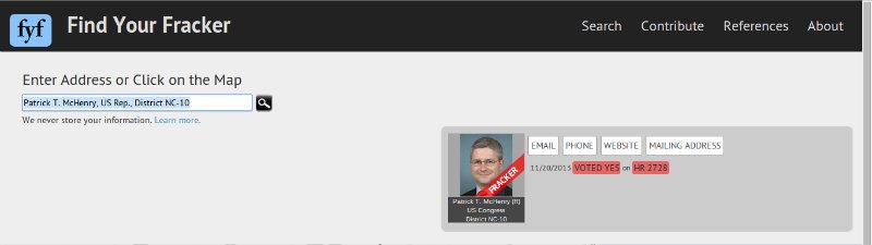 findyourfracker's tweet photo. .@TateMacQueenNC is the anti-#fracking alternative. Don’t vote for a fracker: check http://t.co/G7iR953H6q #ncpol http://t.co/lP3B2XRTvl