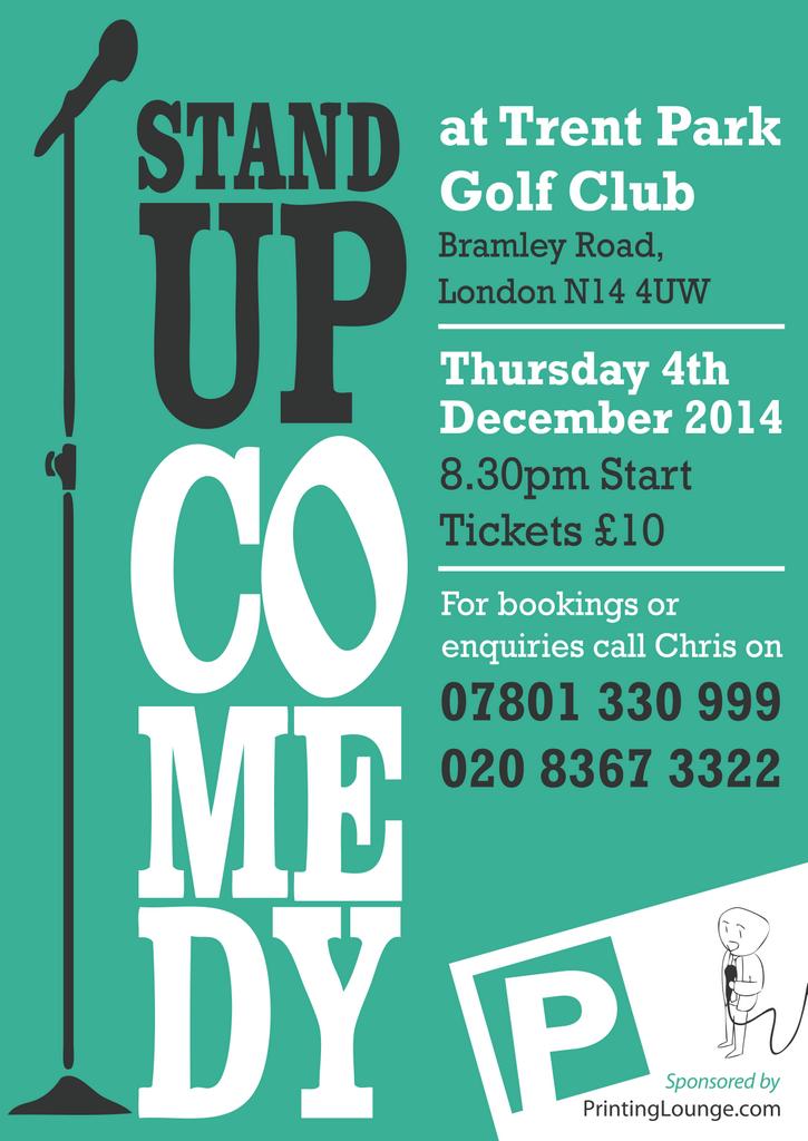 @PrintingLounge Thanks for the flyer and sponsorship for comedy night. Fantastic