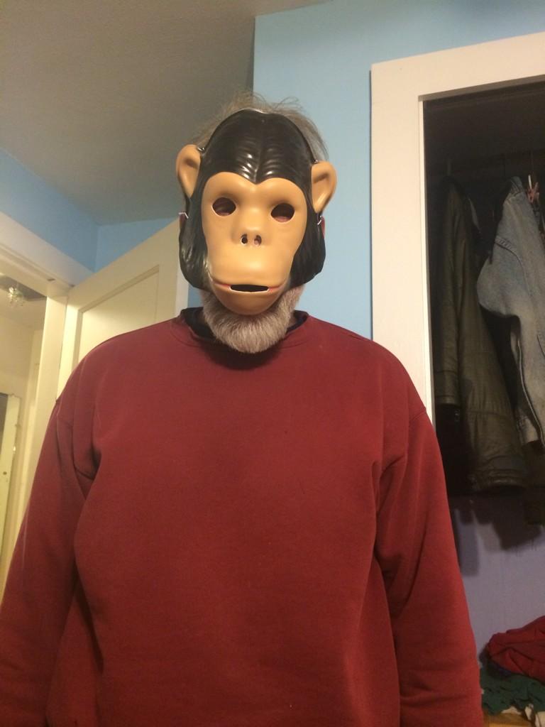 moreagain's tweet photo. "You're going to make kids cry"
"That's okay, it's Halloween!" #monkeydad http://t.co/EVrJ5Ie6Qm