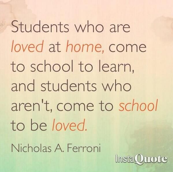 adnanedtech's tweet image. Students who are loved at home, come to school to learn... - Nicholas A. Ferroni
#motivational