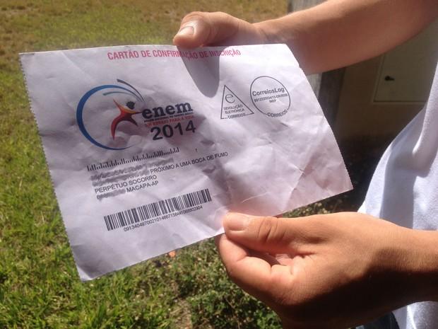 g1's tweet photo. Para receber cartão do Enem, jovem cita 'boca de fumo' como referência http://t.co/2ub9MMszwD #G1 http://t.co/WFPcK7nox3