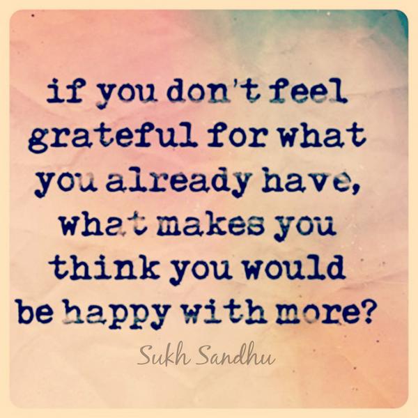 RomanJancic's tweet photo. If you dont feel grateful for what you already have, what makes you think u would be happy with more?
RT @SukhSandhu
https://t.co/ErN5ynVNxO