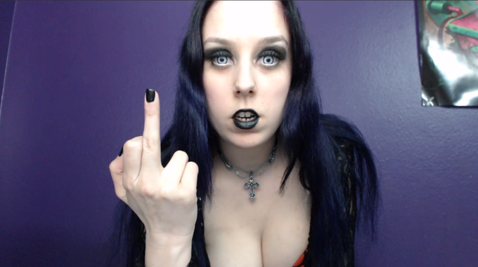 CHOKING THE LIFE OUT OF YOU OUT NOW ON @Customs4U 
http://t.co/52o9GMmUij
#executrix #femdom #goth #evil