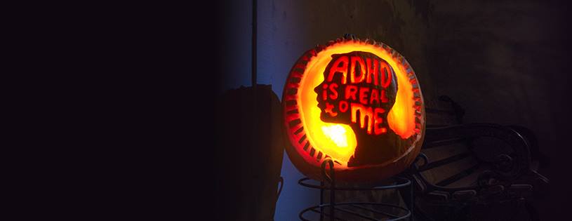 ADHDisRealToMe's tweet photo. What better way to celebrate the end of #ADHDAwareness month than an #ADHDisRealtoMe pumpkin. HAPPY HALLOWEEN! http://t.co/r6UAK3luHX