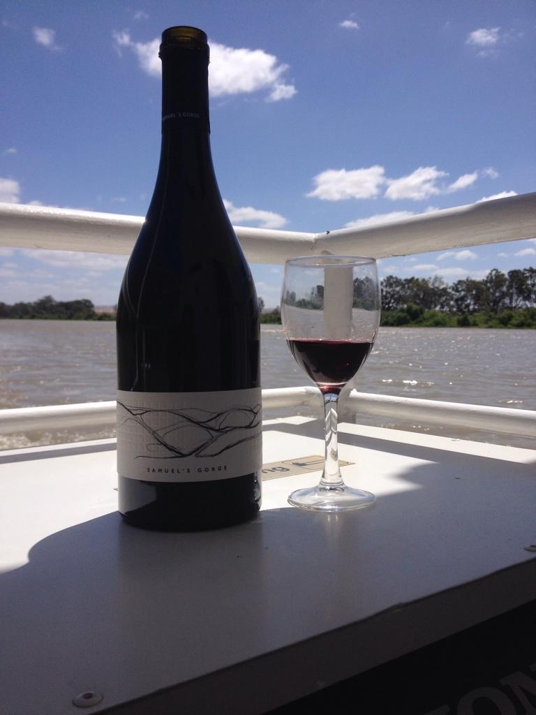 Cruising down the mighty Murray drinking <a href="/SamuelsGorge1/">Samuel's Gorge</a> GMS fucking life! #lifestough #wine #nosleep