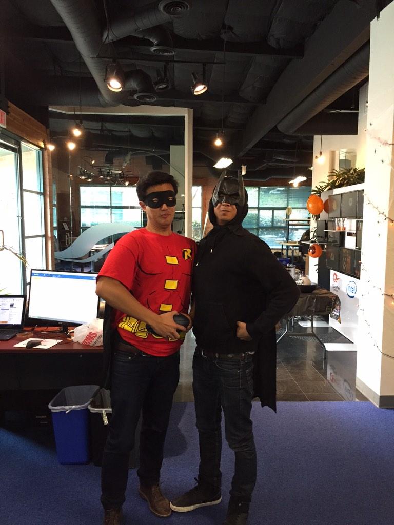 craigquickfire's tweet photo. An honor to have #batman and #robin join us for #Halloween today! http://t.co/dMTAtCzSdf