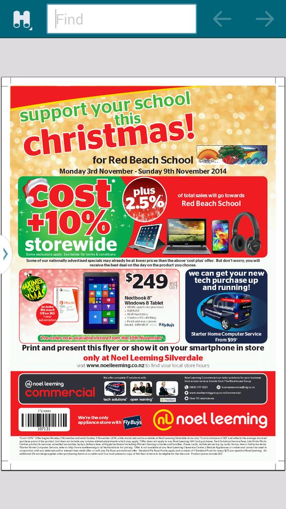 juliel40's tweet photo. Support Red Beach school whilst doing your Christmas shopping #noelleeming http://t.co/w82sX4JFeb