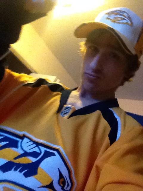 NugGore's tweet photo. @PredsNHL happy Halloween! I decided to be the only Preds fan in Fredericton. If I was taller i was gonna be Weber!#6 http://t.co/TSnGmspaXY