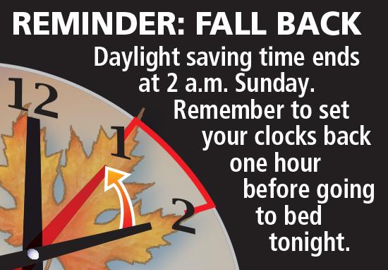 freep's tweet photo. Don't forget to set your clocks back one hour tonight. #fallback http://t.co/JFRKGCZKWG