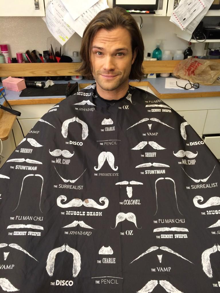 .@JensenAckles I see your Movember cape, and I raise you.... uhh... The exact same Movember cape... #samesies!