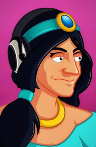 . @TheGiantWaffle was Jasmine on stream :D