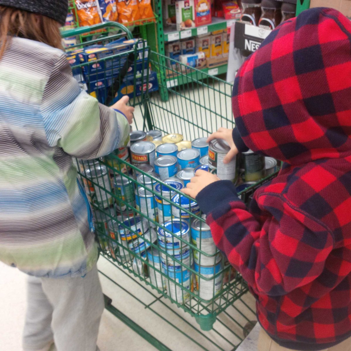 After the halloween candy was counted, we visited Food Basics to support the Food Drive. Please show your support.