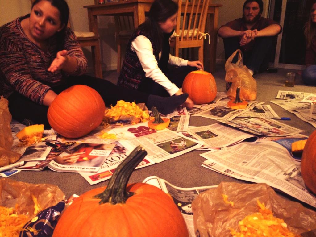 Team social! Pumpkin carving!