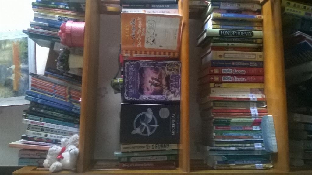 AliceChu2's tweet photo. I can't have this many books, because citizens in the community were only allowed to have 3.@ais8ela #ais8giver http://t.co/nU4DDtcNhE