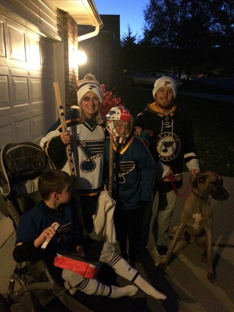 Josh Hepler on Twitter "Reppin' the StLouisBlues for Halloween in