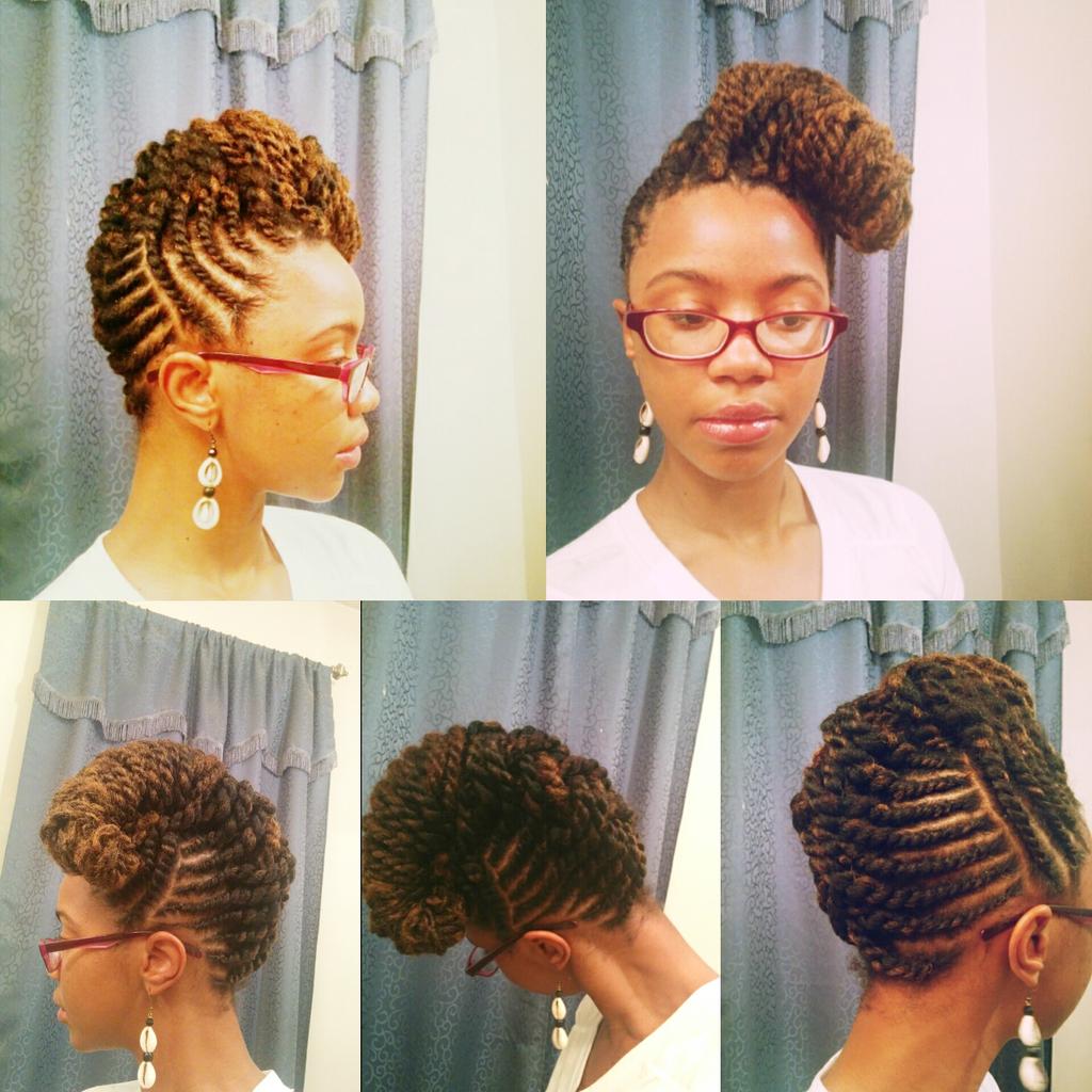 BmoreBeloved's tweet photo. Flat twist updo w/ added hair. #CharmingArmy @zarahcharm did it again! So versatile! #dmvnatural #BmoreNatural http://t.co/jFa15DVSlp
