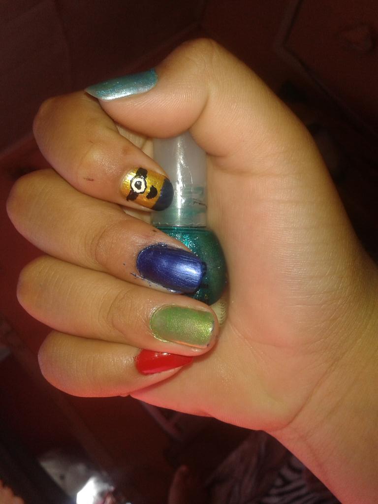 Diseño de mimion #uñaspintadas