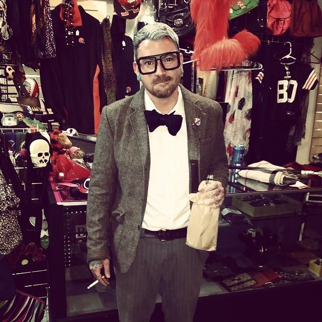 PopNTagsCLE's tweet photo. Carl Fredericson in the house.  #popntags #halloweenthrift #Halloween #cleveland #thisiscle http://t.co/VmWjmo1q35