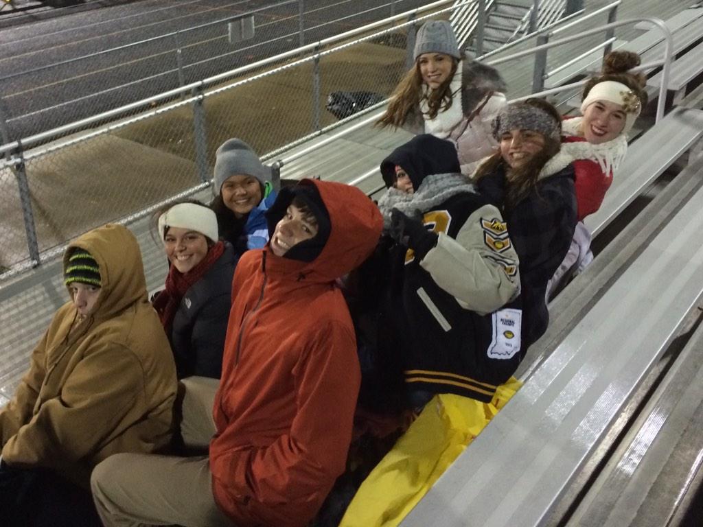 S/O to this crew for supporting our boys in the worst weather  #PFB #SectionalChamps #notagharderandschwindyandparm