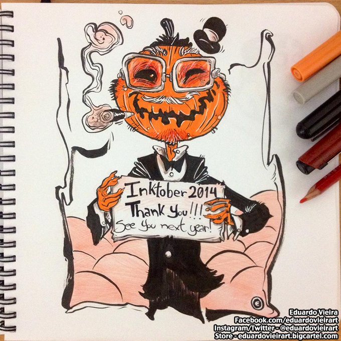 SEASON FINALE. #Inktober2014 #inktober Thanks for another amazing year @mrjakeparker! :D 