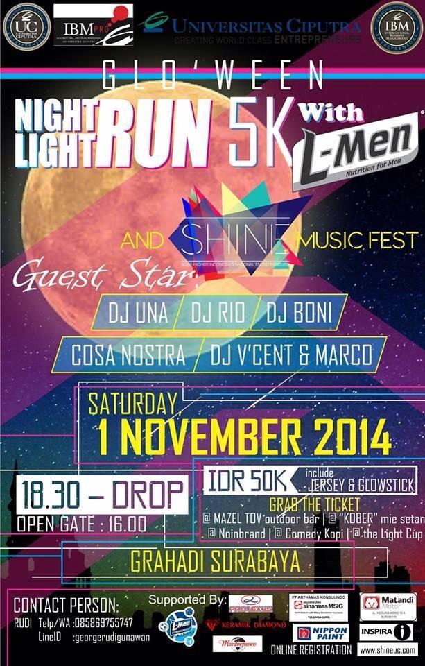 physiopreneur's tweet photo. Team @physiopreneur surabaya, sore ini akan mensupport event glow run L- men bareng UC http://t.co/ixedXvwOUj