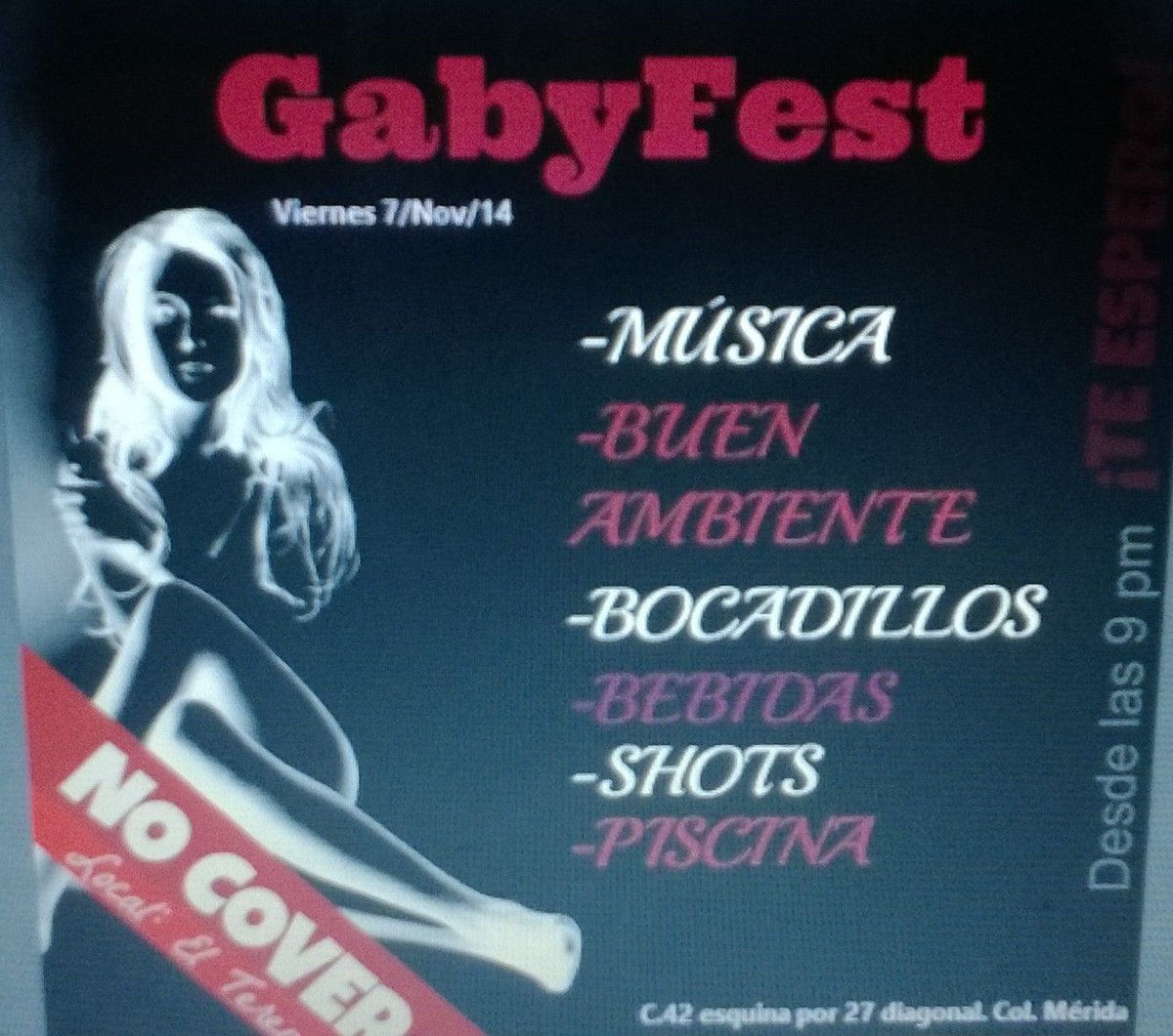 RenovandoHechos's tweet photo. Por que @RenovandoHechos piensa en ustedes, los invita al GabyFest el viernes 7 de nov, totalmente gratis. http://t.co/0jRpQ65avT