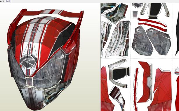 ダークナイト 仮面ライダードライブマスクのペーパークラフトデーターができたのでこれより印刷して組み立てます これが型紙となります Http T Co Cls6zzxukp Twitter