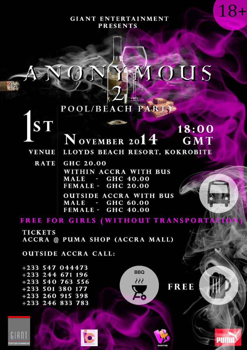 the party is tonight...1800GMT at lloyds beach resort.dont miss..<a href="/MagnomBeats/">Magnom</a> x <a href="/sLimBOGH/">sLimBO</a> ....Watsup <a href="/ciaraKimAdwoa/">kim Ciara</a>