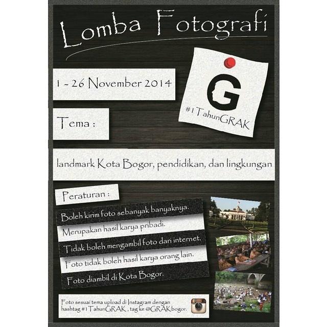 GRAKbgr's tweet photo. Malam, gabung di lomba foto #1TahunGRAK yuk. Caranya tinggal upload foto2 menarik kalian k instagram dan tag @GRAKbgr http://t.co/bExQsJ961f