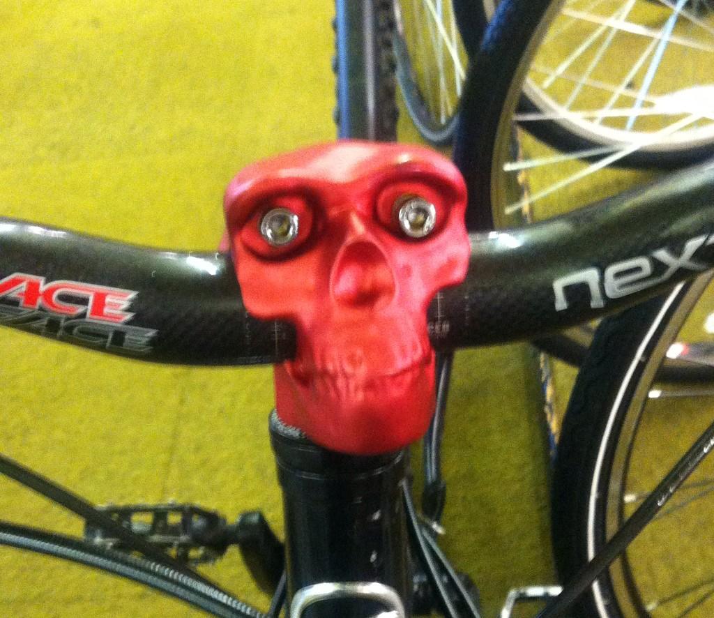 #Halloween ... A customer had this bike serviced with us, we loved the stem #C2