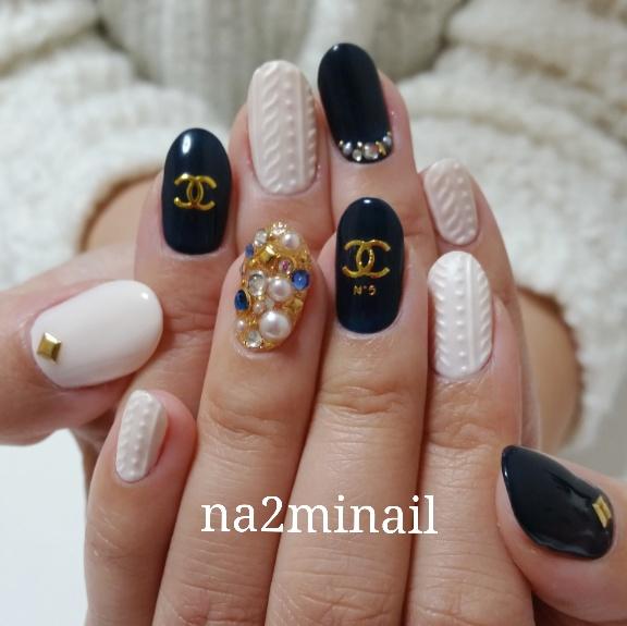 Na2mi キャラネイル Auf Twitter ネイル変えました 今回はニット柄ネイル Nail ネイル ネイルアート ニット柄 ニット柄ネイル Chanel シャネル シャネルネイル 冬ネイル Http T Co Svdrutmh4m Twitter