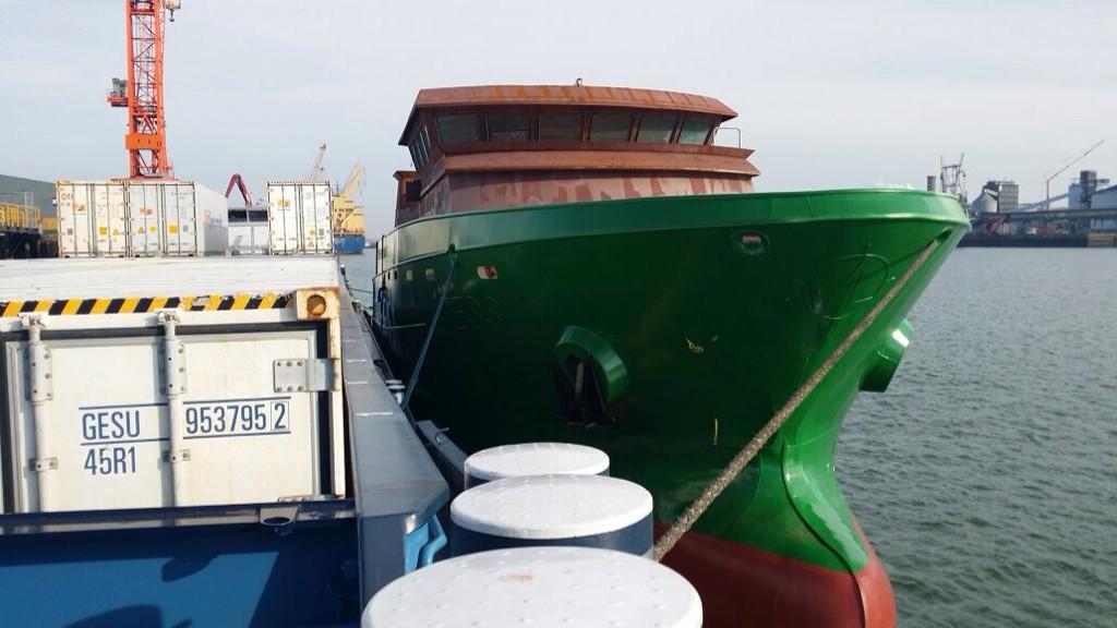 #offshore #supplyvessel on her way to the outfitting #yard #trico