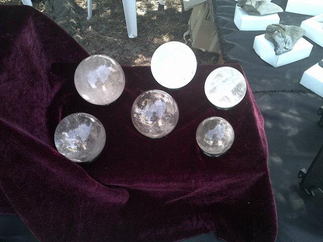 fossilsandrocks's tweet photo. Great selection of #madagascan #smoky #quartz #spheres @CTminsoc #openday today http://t.co/p30w2iNLAh