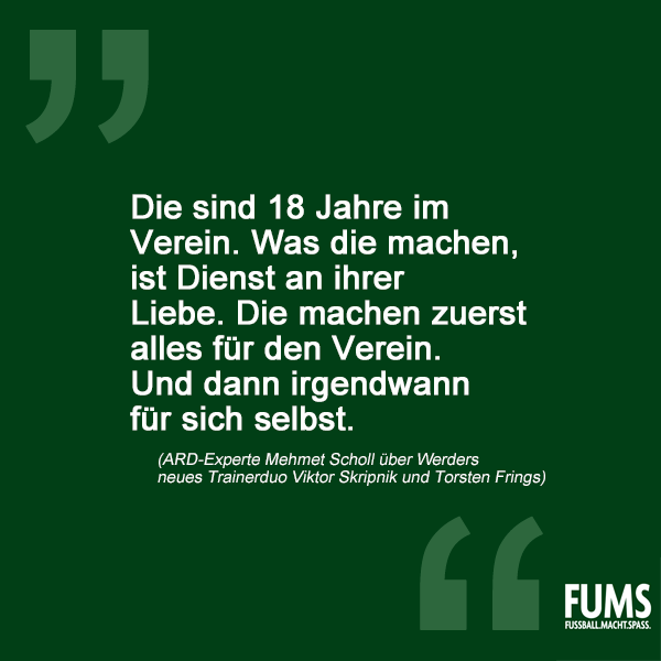 fums_magazin's tweet photo. Dienst an ihrer Liebe. Geht es noch romantischer? Wir glauben nein. #werder #FSVSVW #FSVBRE #skybuli #scholl http://t.co/KzGzb6wbcw
