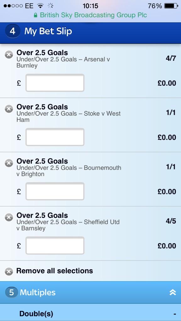 TipsGods's tweet image. Over 2.5 goal coupon 

Odds 10.31/1 

Stake £10(small) 

Returns £110.31 

Good luck