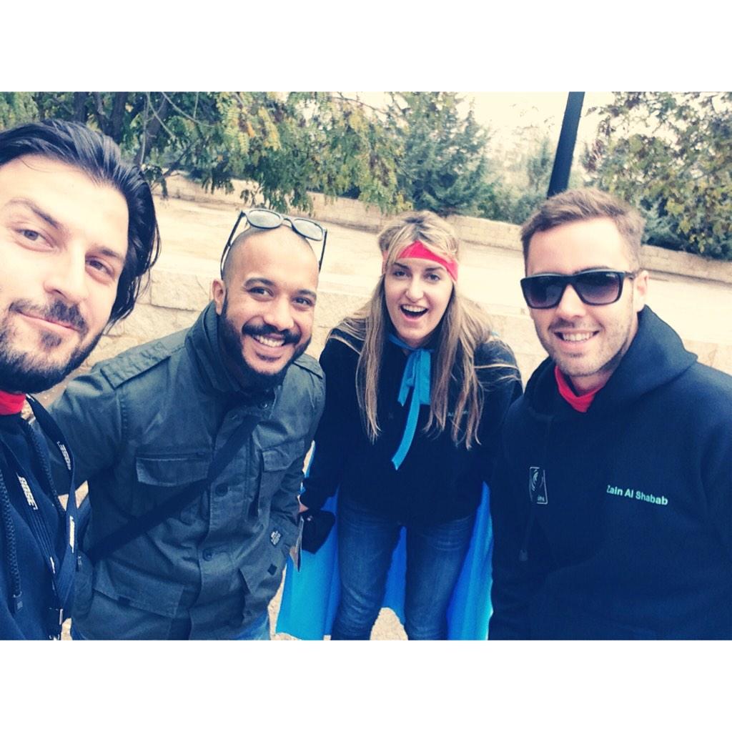 iamsarahsharif's tweet photo. - A #selfie with Abu AlGhoor :) #superzainer #zainalshabab @zainjo #Amman #Jordan #JO http://t.co/Sqxw1g8ZnR