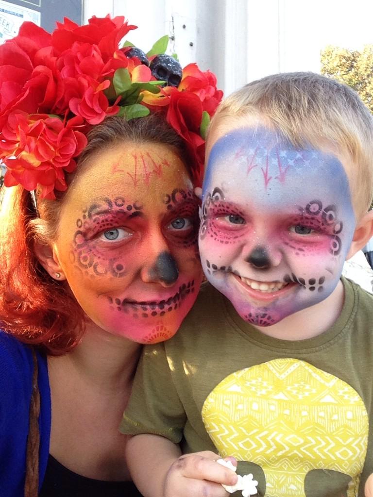 Fabulous face painting by Toni from <a href="/ButtercupPunk/">Punk Me Up Buttercup</a>  #DiaDeMuertos #DayoftheDead