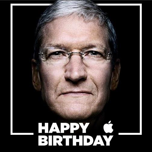 A very happy birthday to Tim Cook. Wishing him a successful year ahead.  