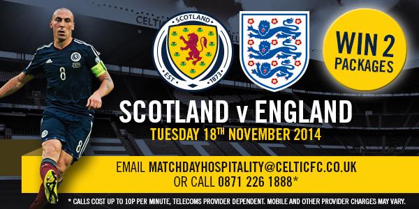 See Scotland v England in style at Celtic Park. Win two £125 hospitality packages. Simply RT this to enter the draw