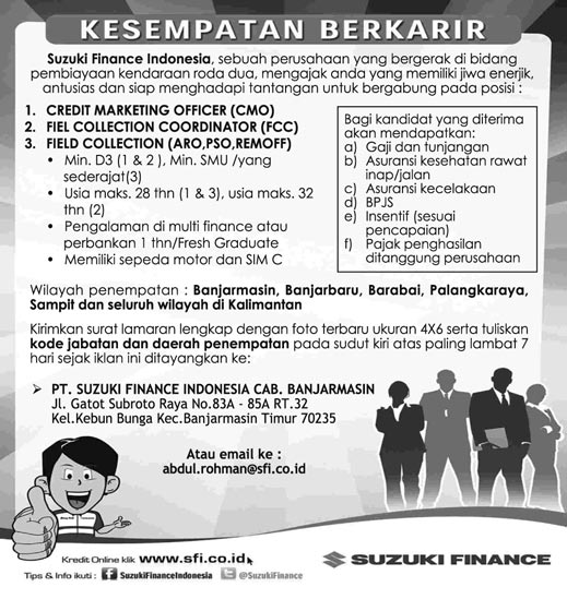 banjarmasinpost's tweet photo. Update #LokerBPost (4) 1 s/d 7 Nov 2014 @bpost_radio @MetroBanjar @Serambi_Ummah @XploreBJM @tribun_kalteng http://t.co/VMisQ7aZKi