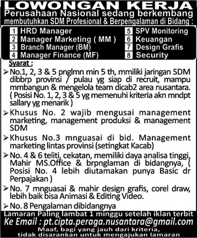 Update #LokerBPost (6) 1 s/d 7 Nov 2014 @bpost_radio <a href="/MetroBanjar/">Metro Banjar</a> <a href="/Serambi_Ummah/">Serambi Ummah</a> <a href="/XploreBJM/">XploreBJM</a> <a href="/tribun_kalteng/">Tribun Kalteng</a>