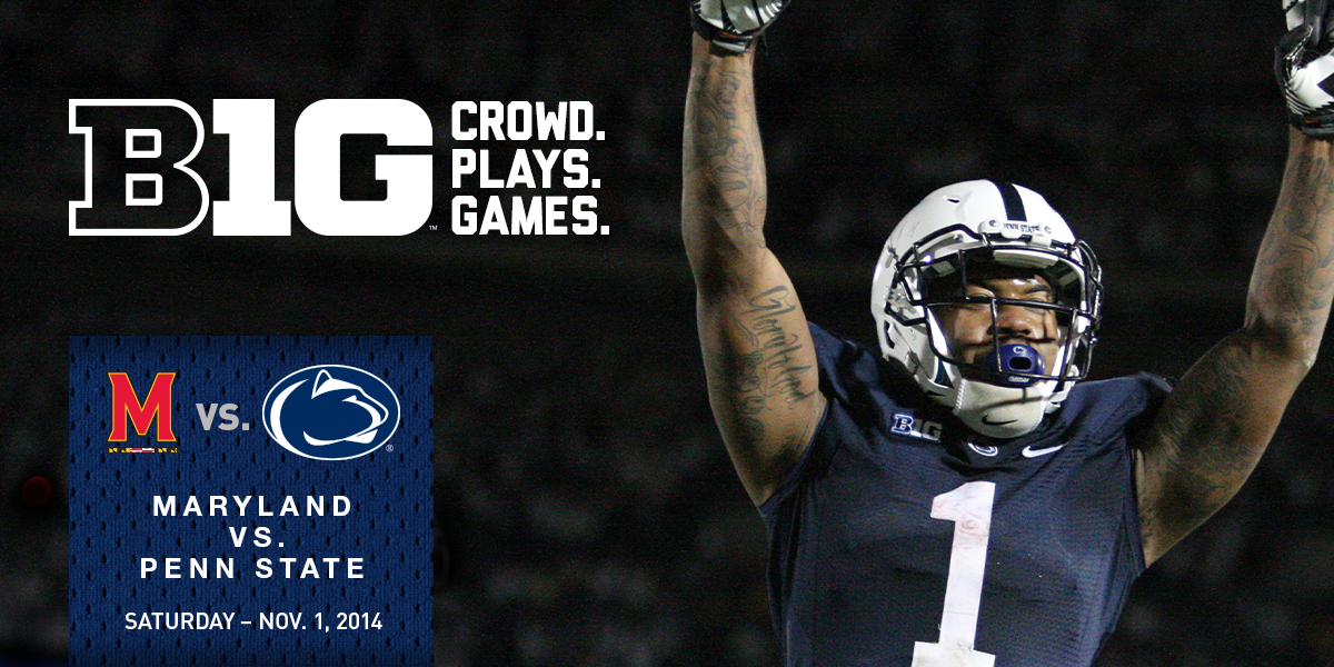 PennStateFball's tweet photo. GAMEDAY. #letsgostate #BeatMaryland http://t.co/BqDTrBzgyl