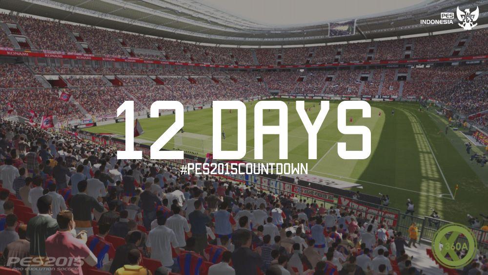 virtualballers's tweet photo. Enam dikali dua sama dengan dua belas. Dua belas hari lagi menuju PES dua ribu lima belas. #PES2015Countdown http://t.co/MyOezpyp2T