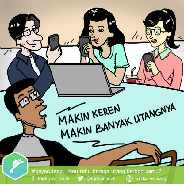 trackurmove's tweet photo. Makin keren makin banyak utangnya? Uhuk siapa tuh.. nih coba dulu itung karbon kamu di http://t.co/Us0mjfWhbX ;) http://t.co/hcO2w4HzAV