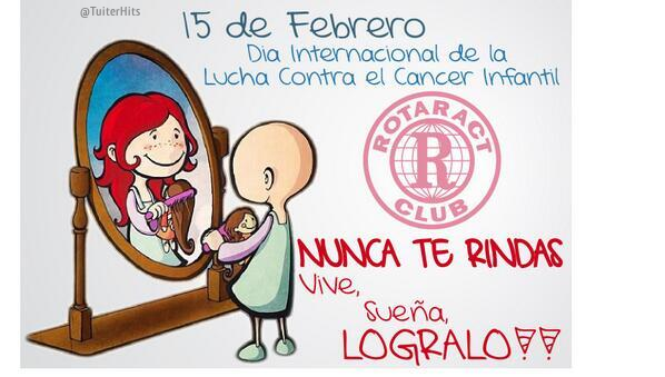 TuiterHits's tweet photo. Todos se acuerdan del 14 de Febrero porque es San Valentín, pero el 15 es el #DíaMundialContraElCáncerInfantil. http://t.co/7XhQqNFIgw