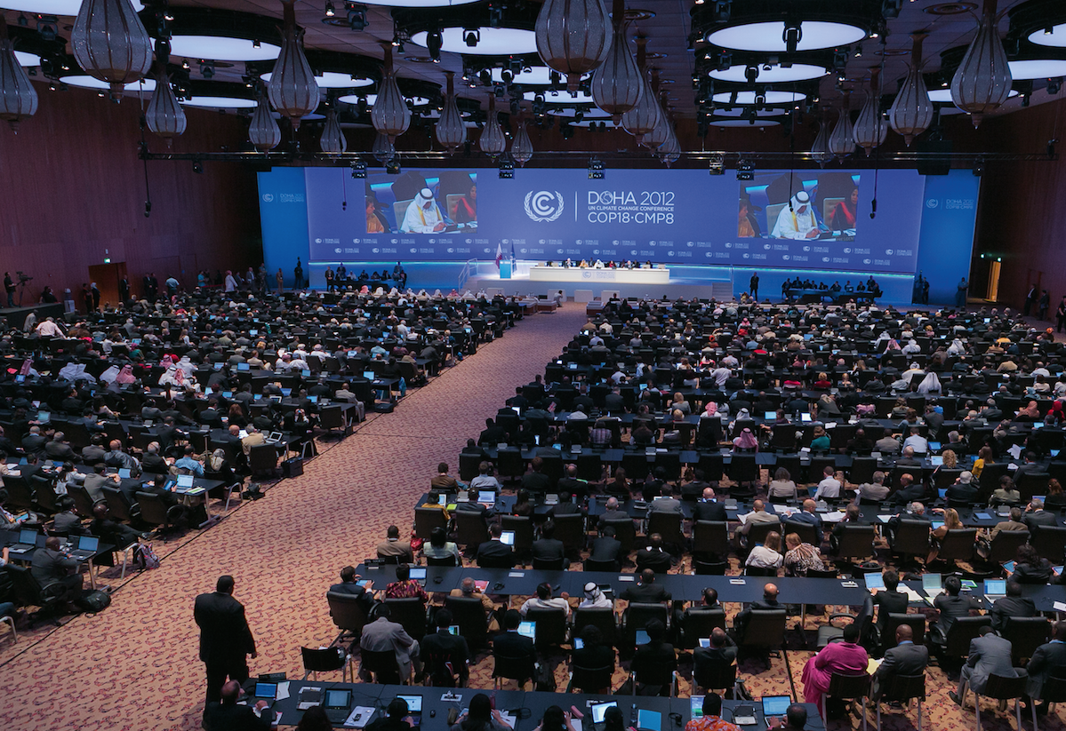 The plenary room was filled with representatives from all around the world #ClimateAction