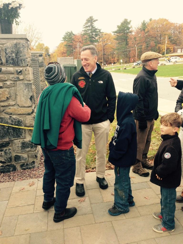 petershumlin's tweet photo. Out and about in Burlington today. #vt #vtpoli http://t.co/kY5k5Lg82n