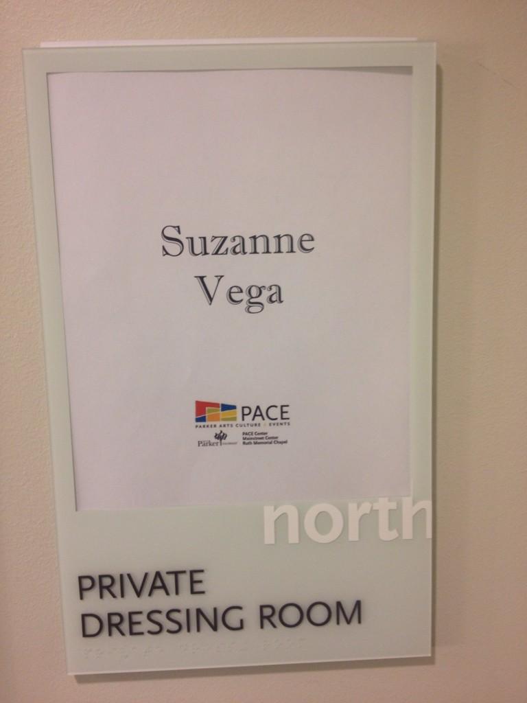 barrettleddy's tweet photo. @suzyv Hey! I'm still pretty jazzed that Suzanne Vega was the last person to use my dressing room! http://t.co/fnwEt4I2CT