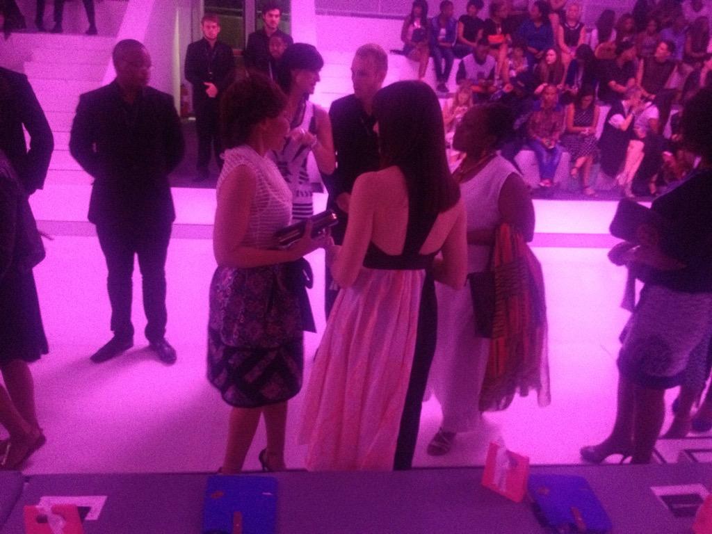 NWFashionista's tweet photo. Dr @PreciousMotsepe coming in for #CarducciWoman @MB_FashionSA @CarducciSA @AFI_sa #MBFWAfrica #MBFWA2014 http://t.co/ZvijL3LpIi