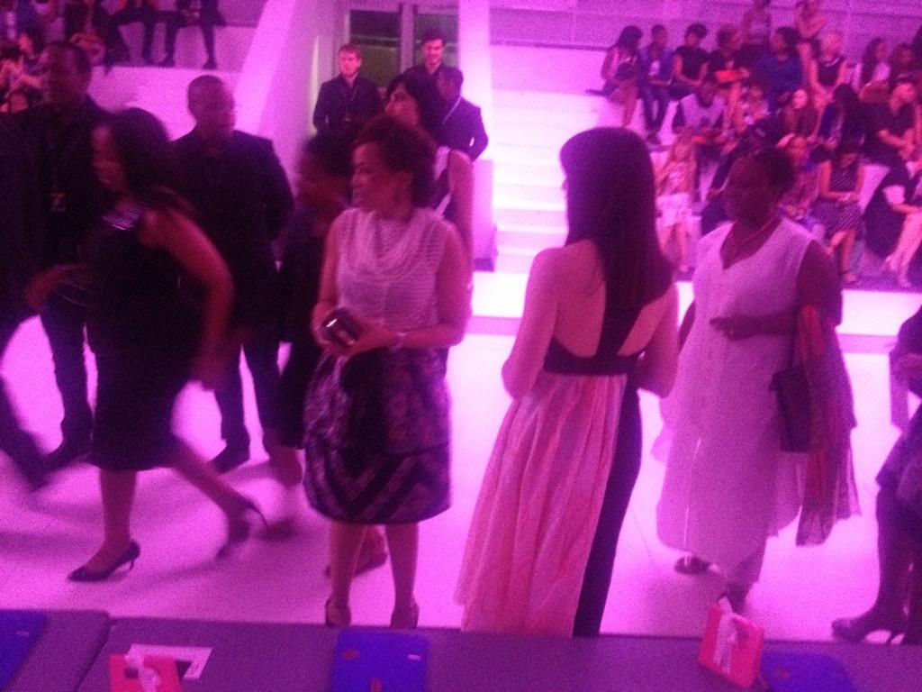 NWFashionista's tweet photo. Dr @PreciousMotsepe coming in for #CarducciWoman @MB_FashionSA @CarducciSA @AFI_sa #MBFWAfrica #MBFWA2014 http://t.co/ZvijL3LpIi